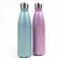 Preview: Edelstahlflasche Glitter aqua