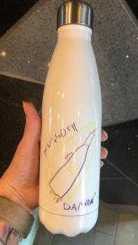 Preview: Thermosflasche  mit Wunschbeschriftung (Sublimation) 750 ml
