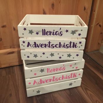 Preview: Adventschistli, wählbar ob gefüllt oder leer