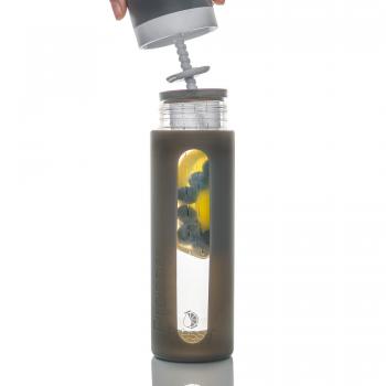 Pressa Bottle Trinkflasche Glas Charcoal (Grau)