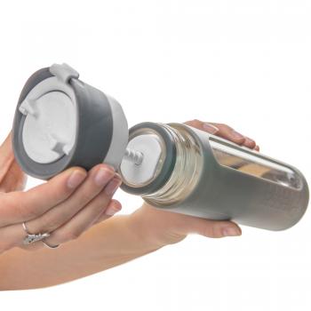 Preview: Pressa Bottle Trinkflasche Glas Charcoal (Grau)