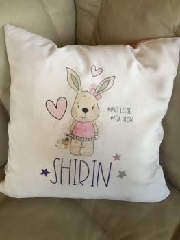 Kissen (2-farbig) personalisiert nach Wunsch