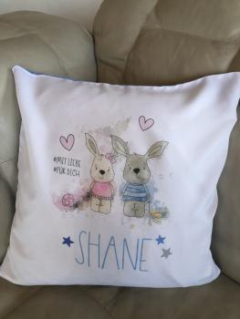 Preview: Kissen (2-farbig) personalisiert nach Wunsch