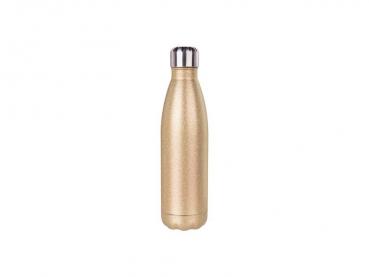 Preview: Edelstahlflasche Glitter gold