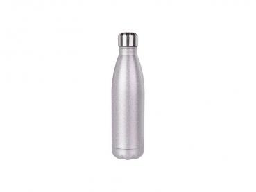 Edelstahlflasche Glitter silber