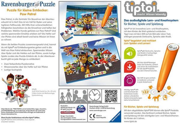 Tiptoi- Puzzle für kleine Entdecker - Paw Patrol