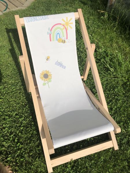 Liegestuhl klappbar zum Personalisieren